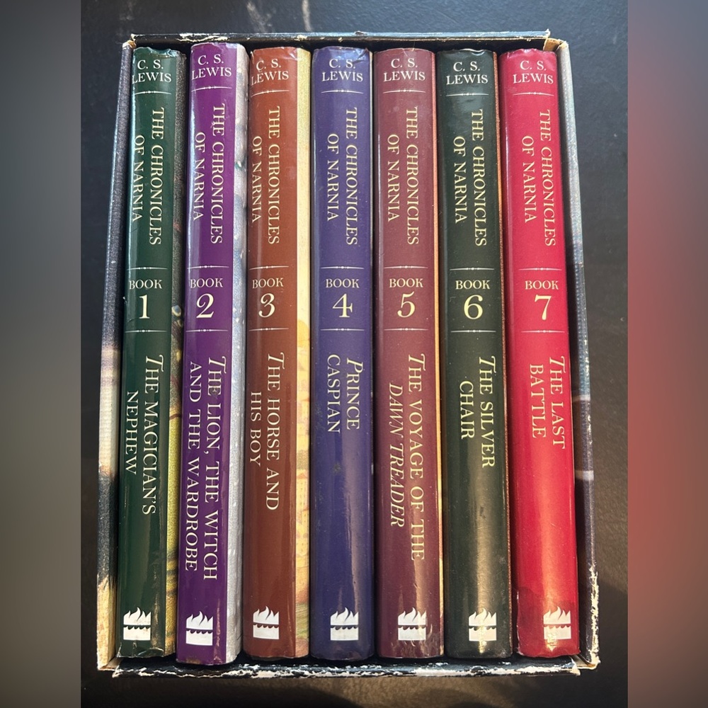 7 volume hardcover boxed set slipcase Chronicles of Narnia HarperCollins 1994
